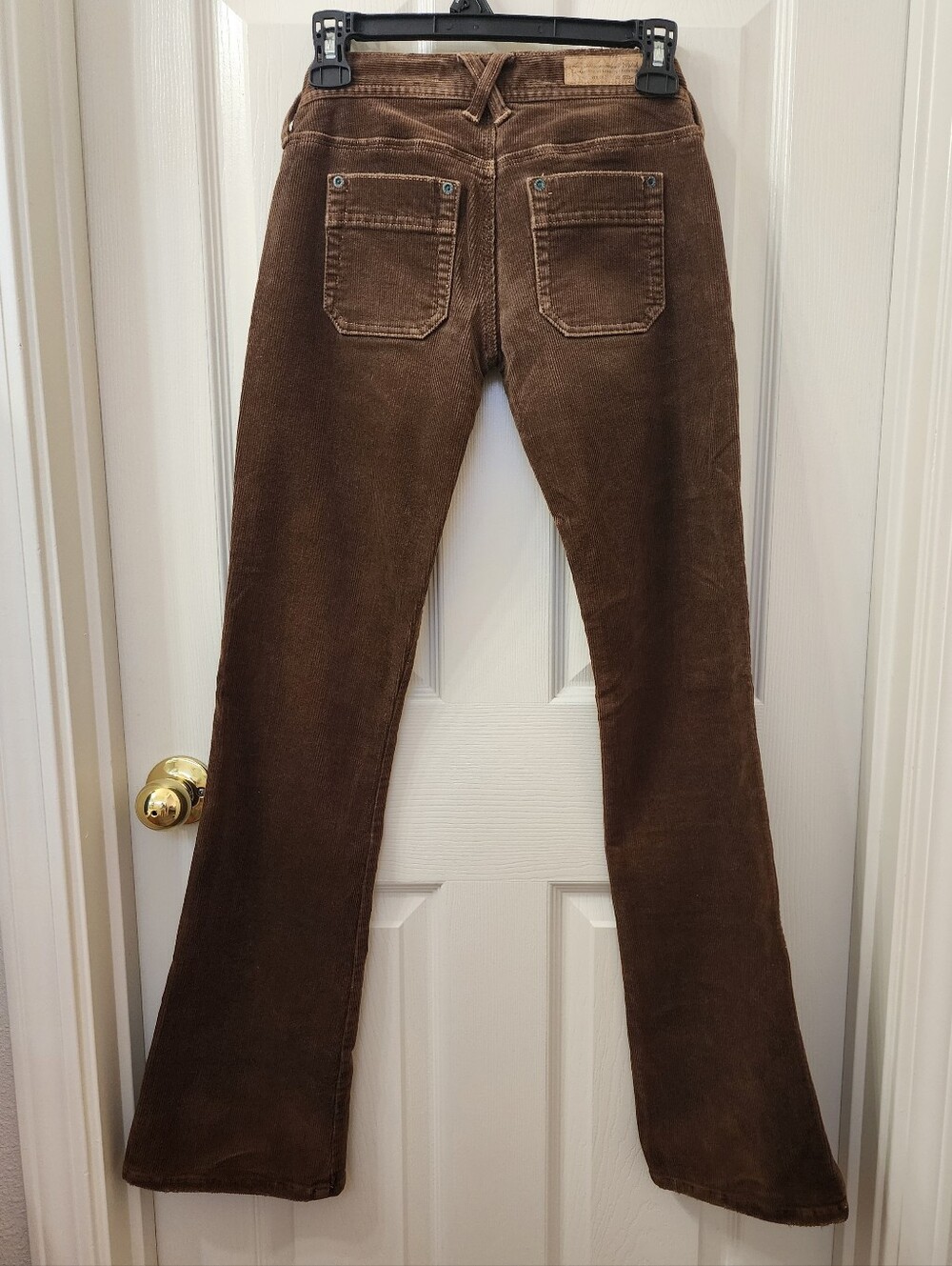 Vintage Abercrombie & Fitch Chocolate Brown Flare Pants - Picture 4 of 10